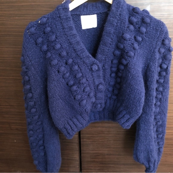 Hayley Menzies cropped wool cardigan - Picture 2 of 9